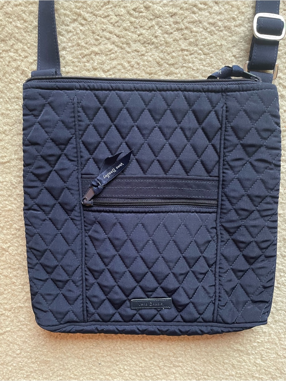 Vera Bradley Navy Quilted Strap Crossbody
